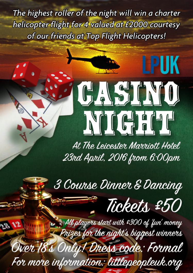 Casino Night HELICOPTER Poster