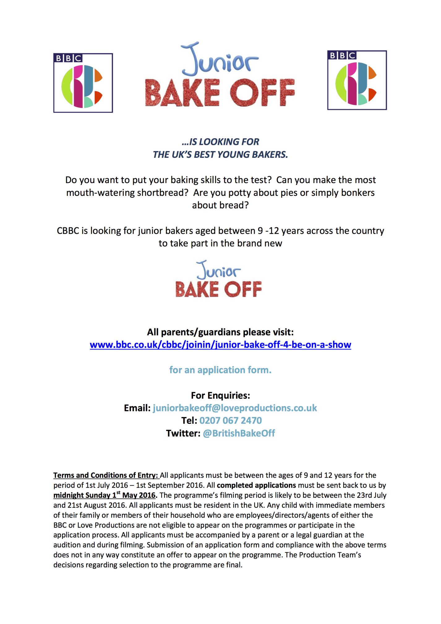 Junior Bake Off
