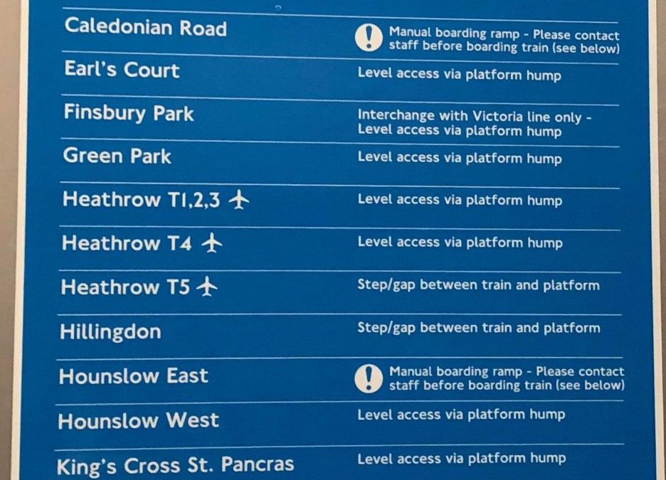 What support is available when travelling via public transport?