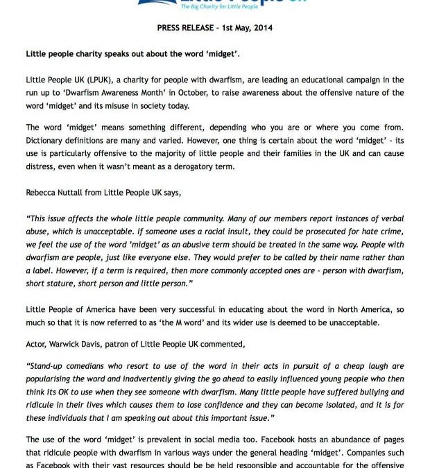 The ‘M word’ Statement