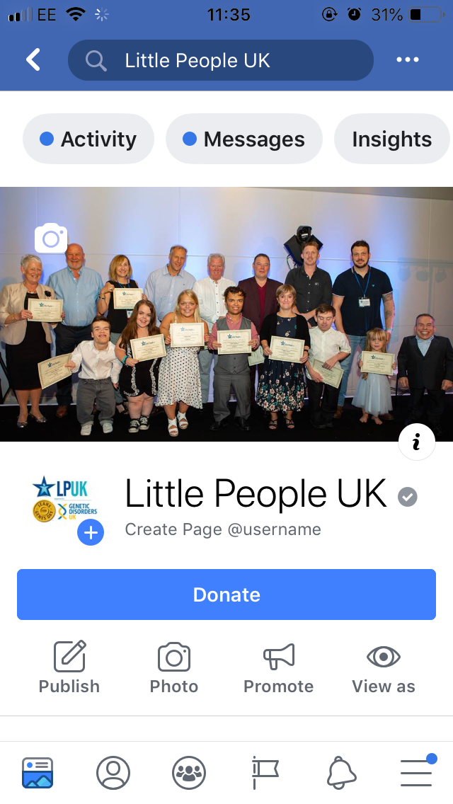Facebook donate