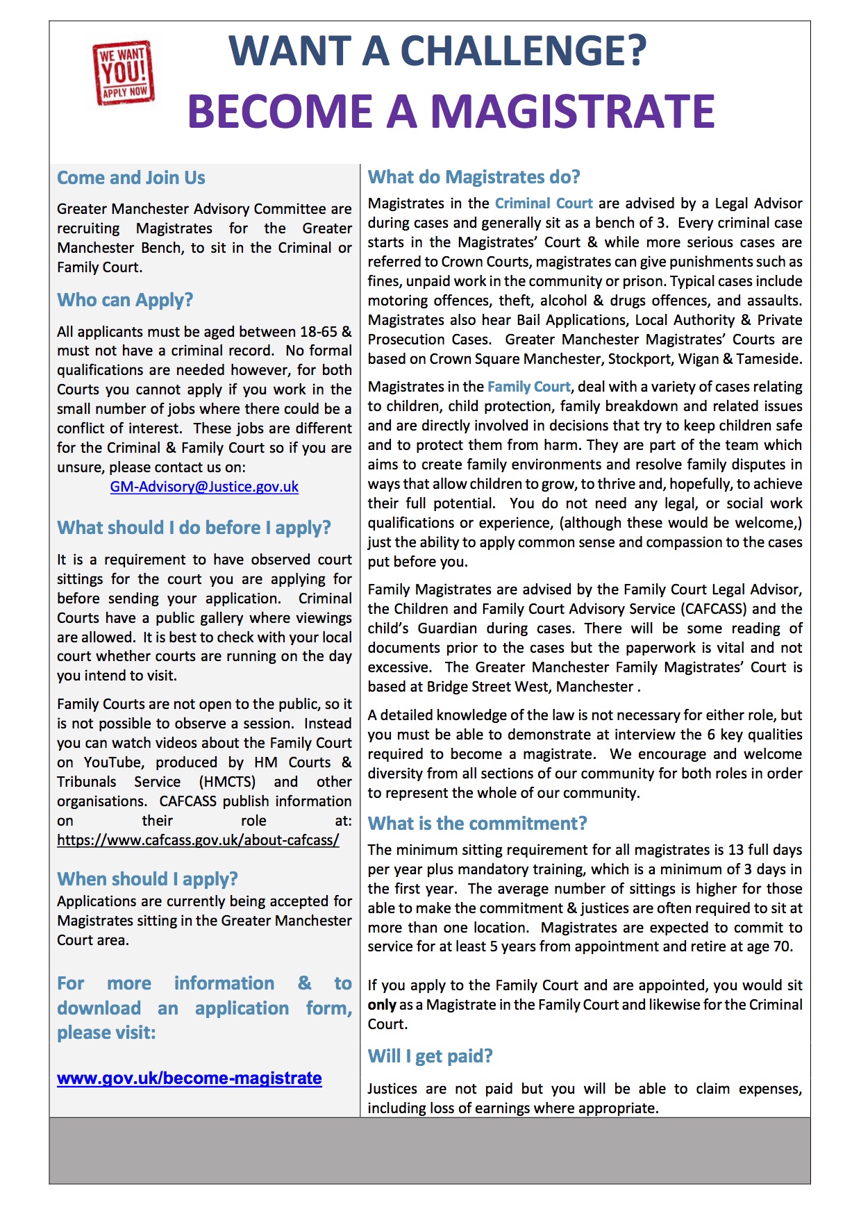 Leaflet back Crime Family Recruitment Flyer 2019 Merseyside R4 NS A52