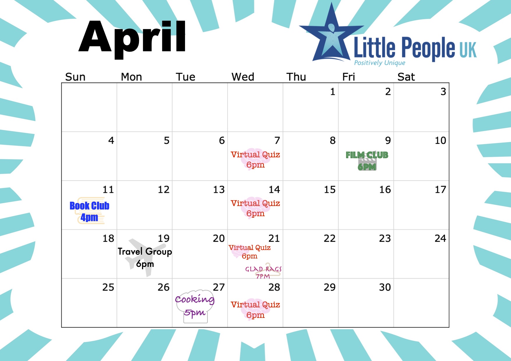 LPUK April online events CALENDAR