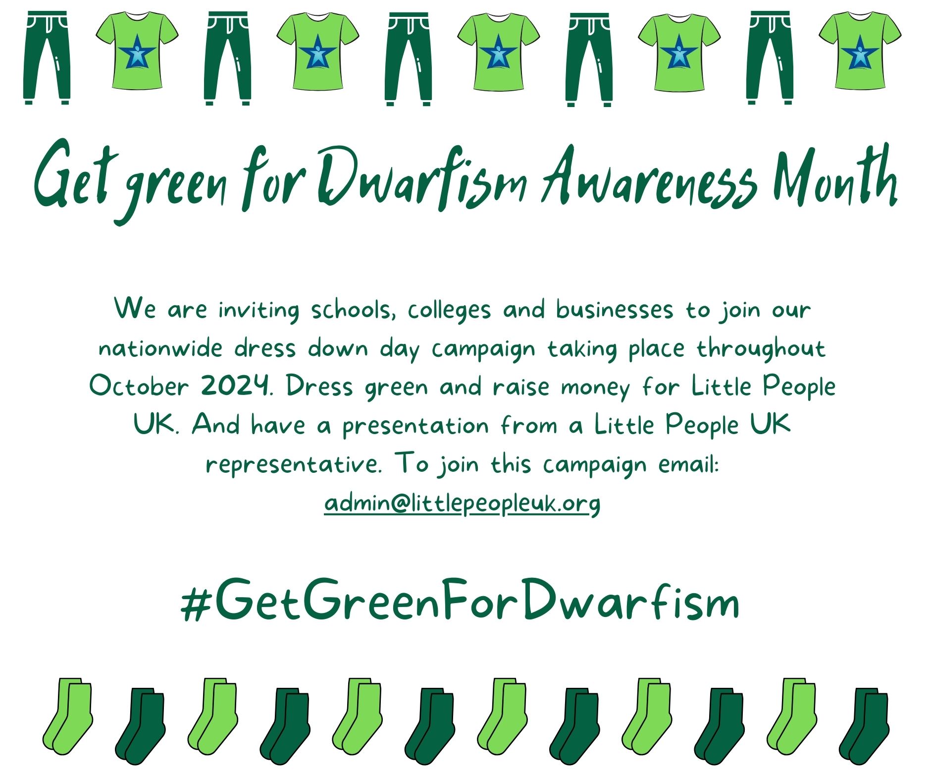 Get green for dwarfism awareness month 2